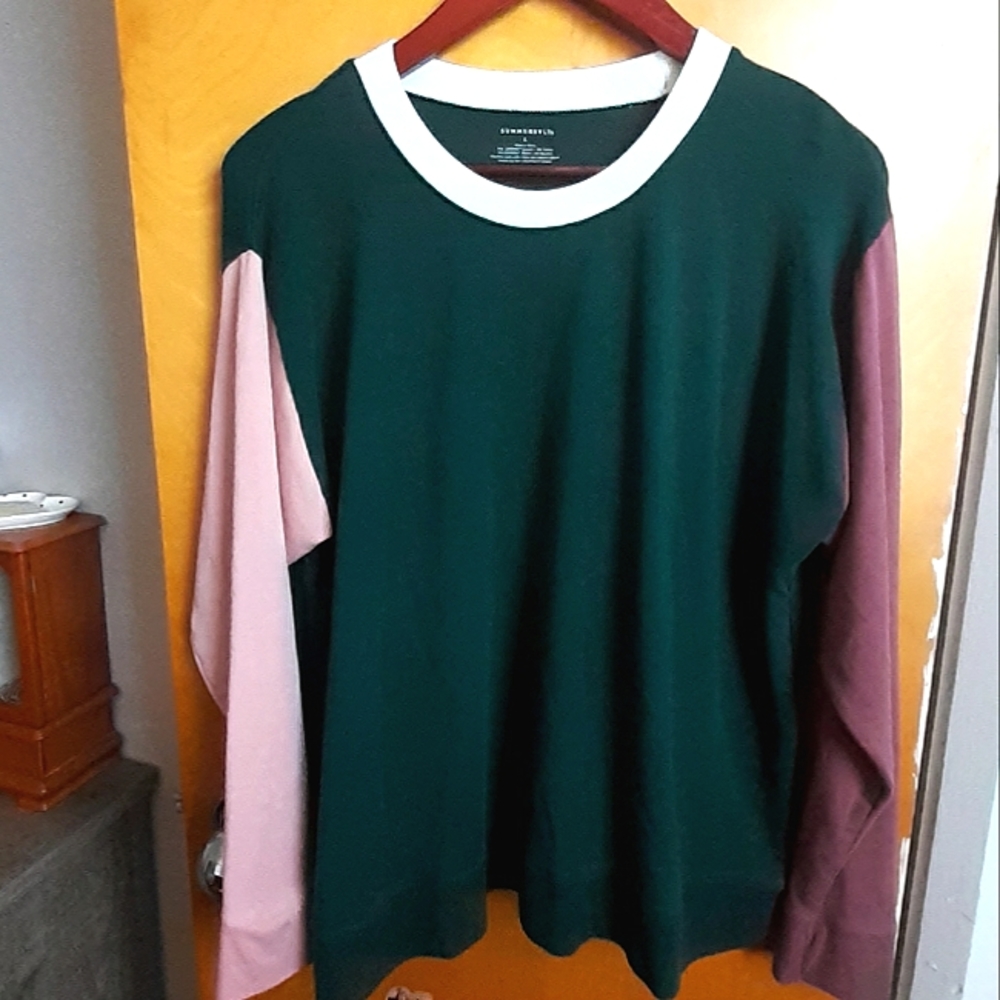 Summersalt Colorblock Crewneck Pullover Size Large